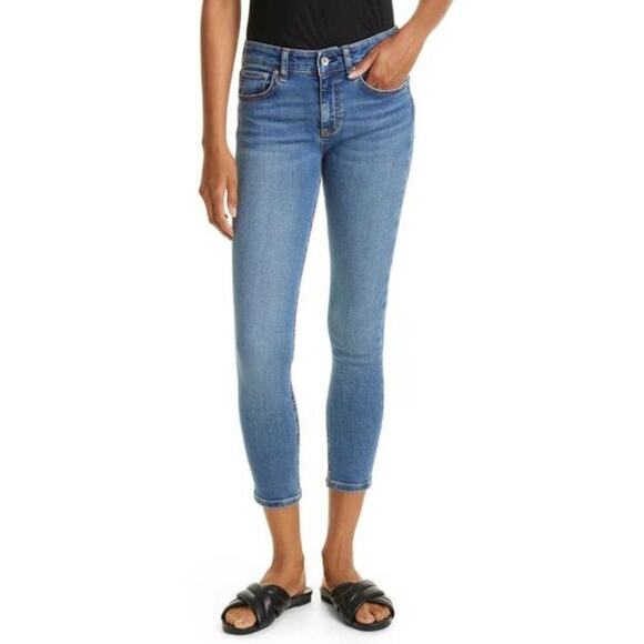 RAG & BONE CATE MID RISE ANKLE SKINNY JEANS IN PISMO NWT WOMEN'S SIZE 24 - Picture 1 of 16